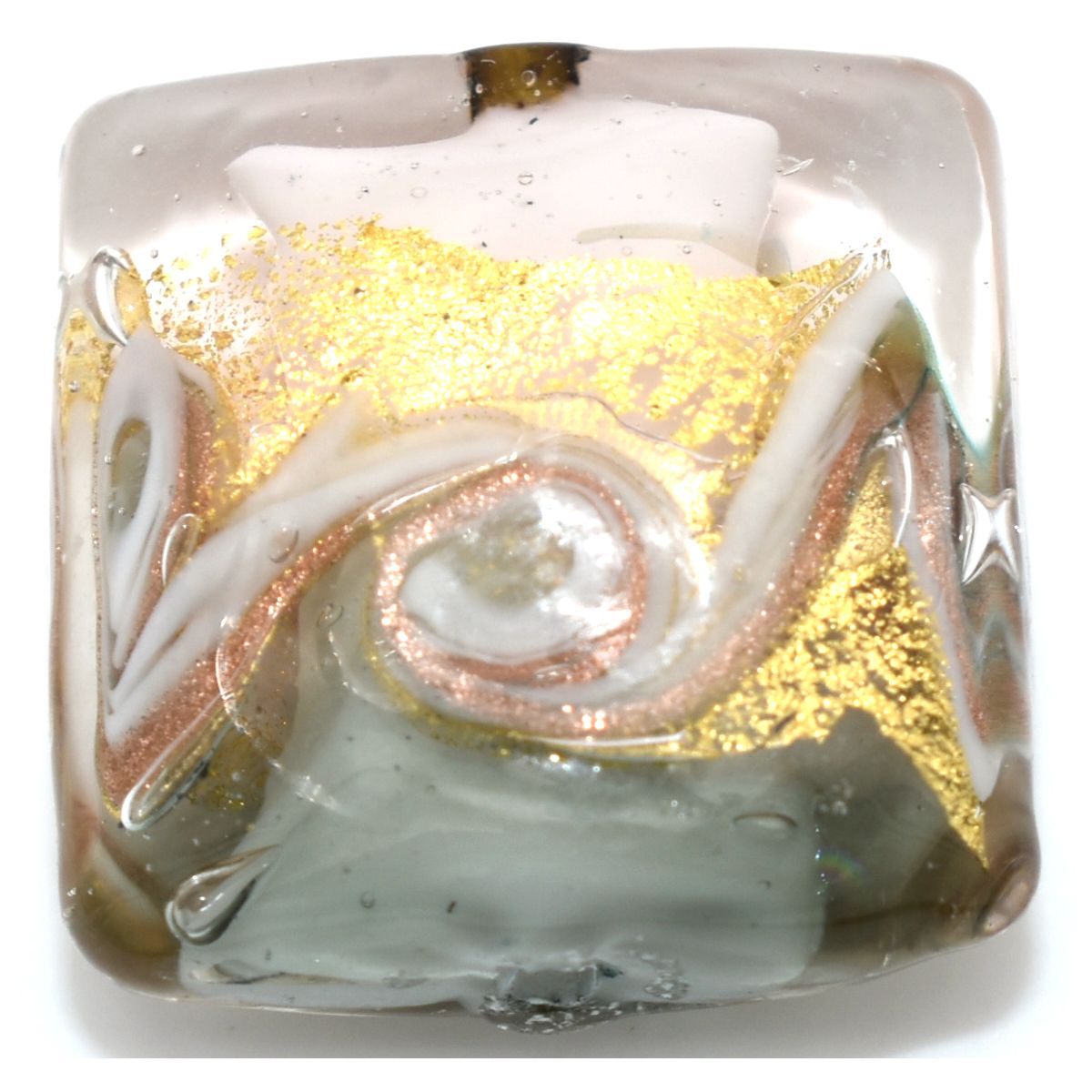 Collana Donna Vetro di Murano e Pietra Lavica