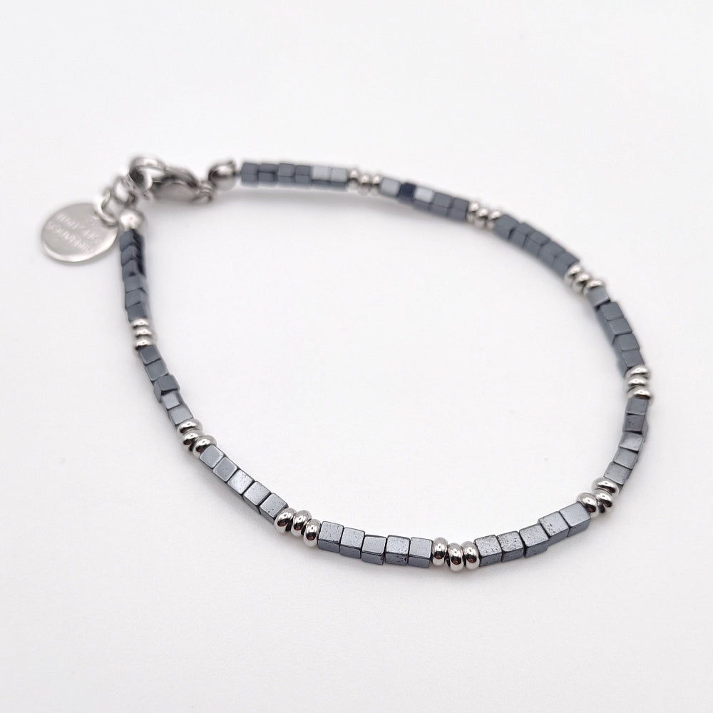 Bracciale Unisex Ematite Cubetti by ungioielloperte