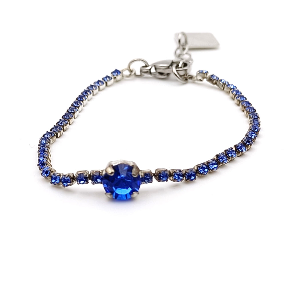 Bracciale Demetra by ungioielloperte con perline blu in cristallo Swarovski