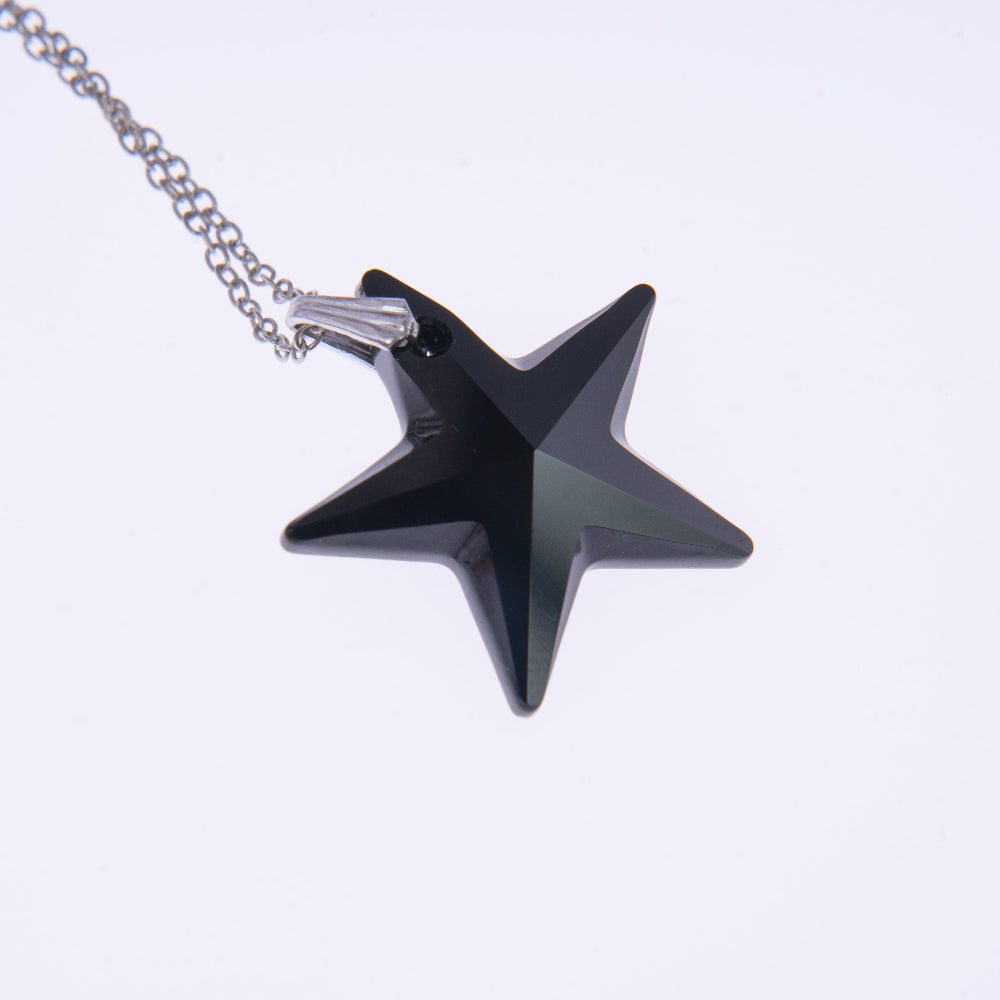 Collana Donna Pendente Stella Vetro