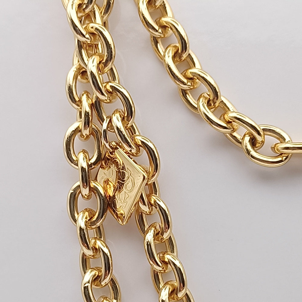 Collana Lunga Catena Dorata 150cm